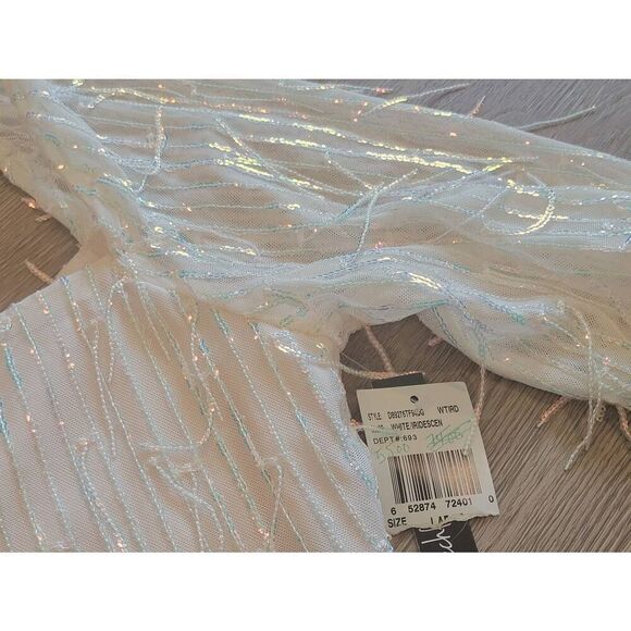 Dress formal bling large dance date night white nwt speechless cocktail - Picture 2 of 10